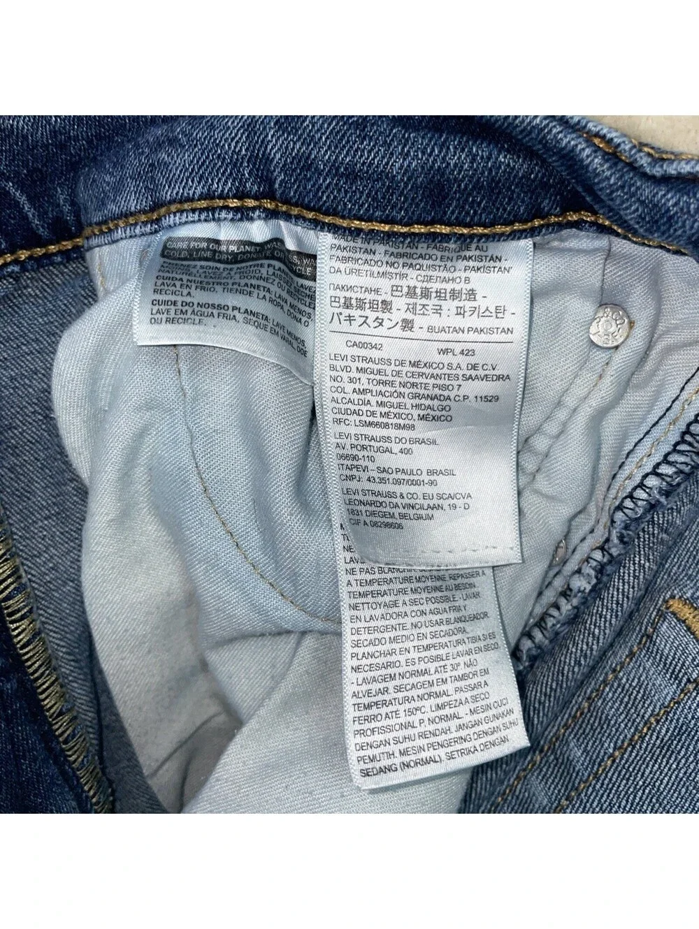 Levis 505 Jeans Mens 32x30 Blue Straight Leg Denim Cotton Casual (Actual  30x29)
